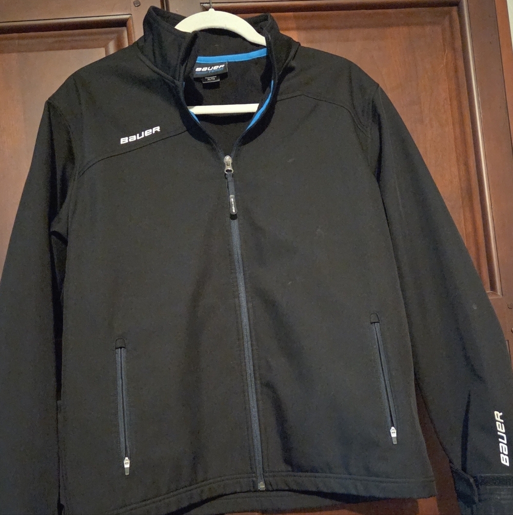 Bauer Black Jacket with Blue Highlights